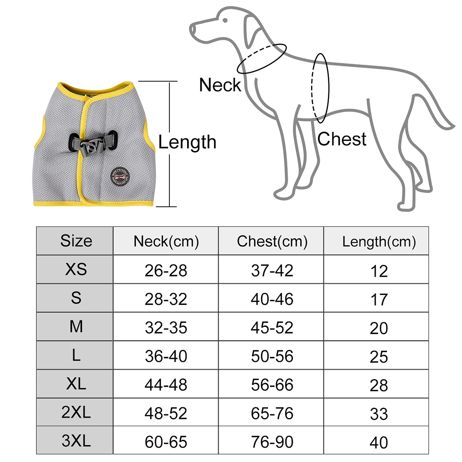 Hund Kühlgeschirr Sommer Mesh Verstellbar Hund Kühlweste Jacke Outdoor Sonnenfest Haustier Mäntel für Kleine Mittlere Große Hunde (M)