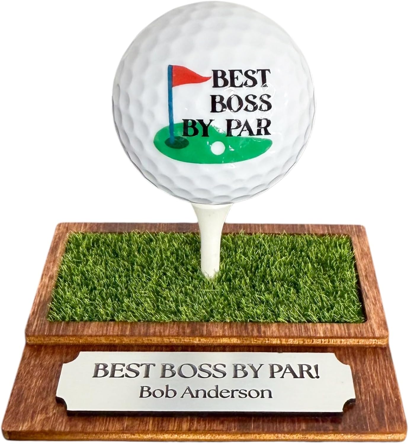 Boss Gift Set Best BOSS by Par Golf Ball on Tee Stand, Golf Balls for Your Boss Golf Gifts for Boss, co-Worker Boss from Group