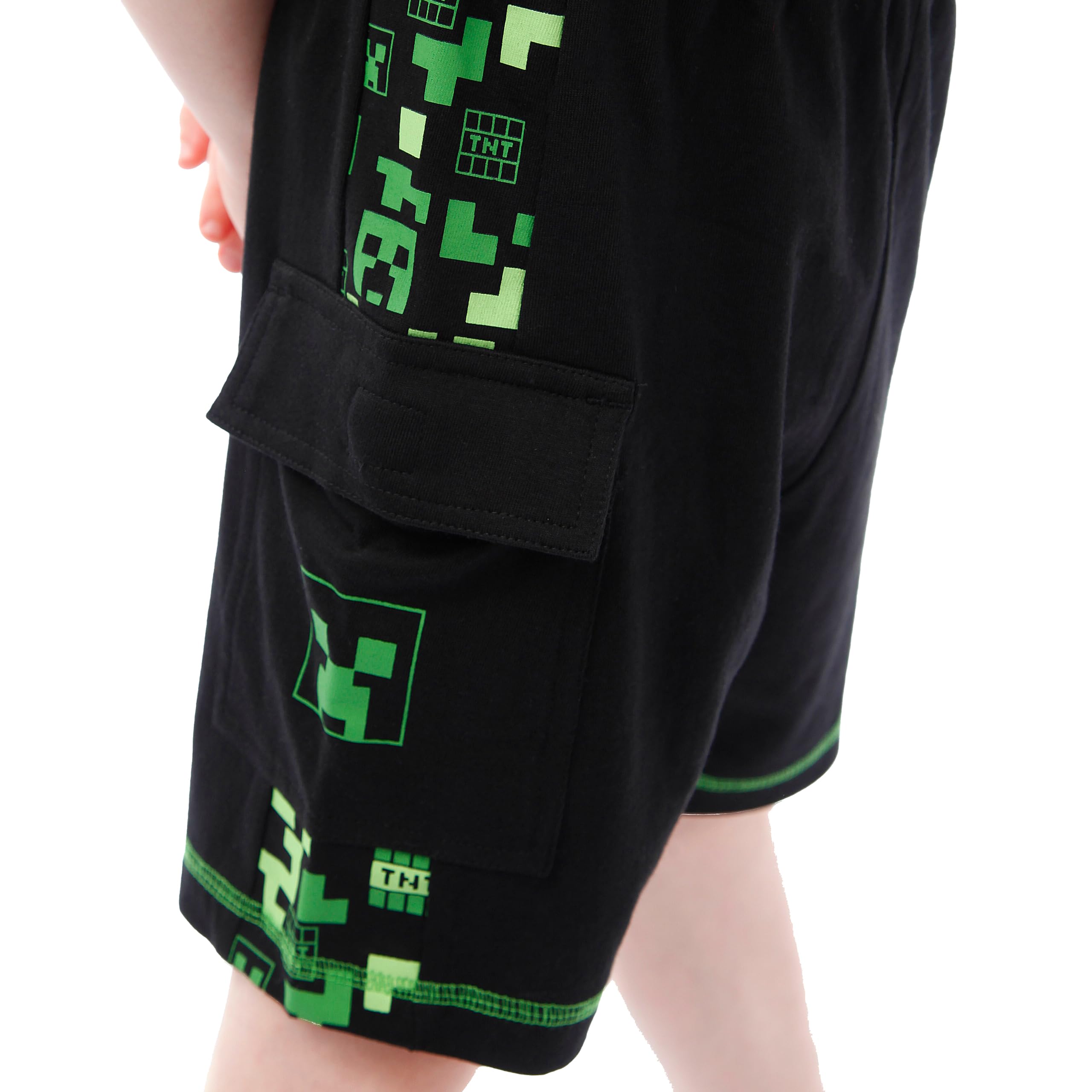 Minecraft Vêtements pour garçons T-Shirt, Shorts et Bermudas Creeper Garçon | T-Shirt Enfant Jeu Garçon