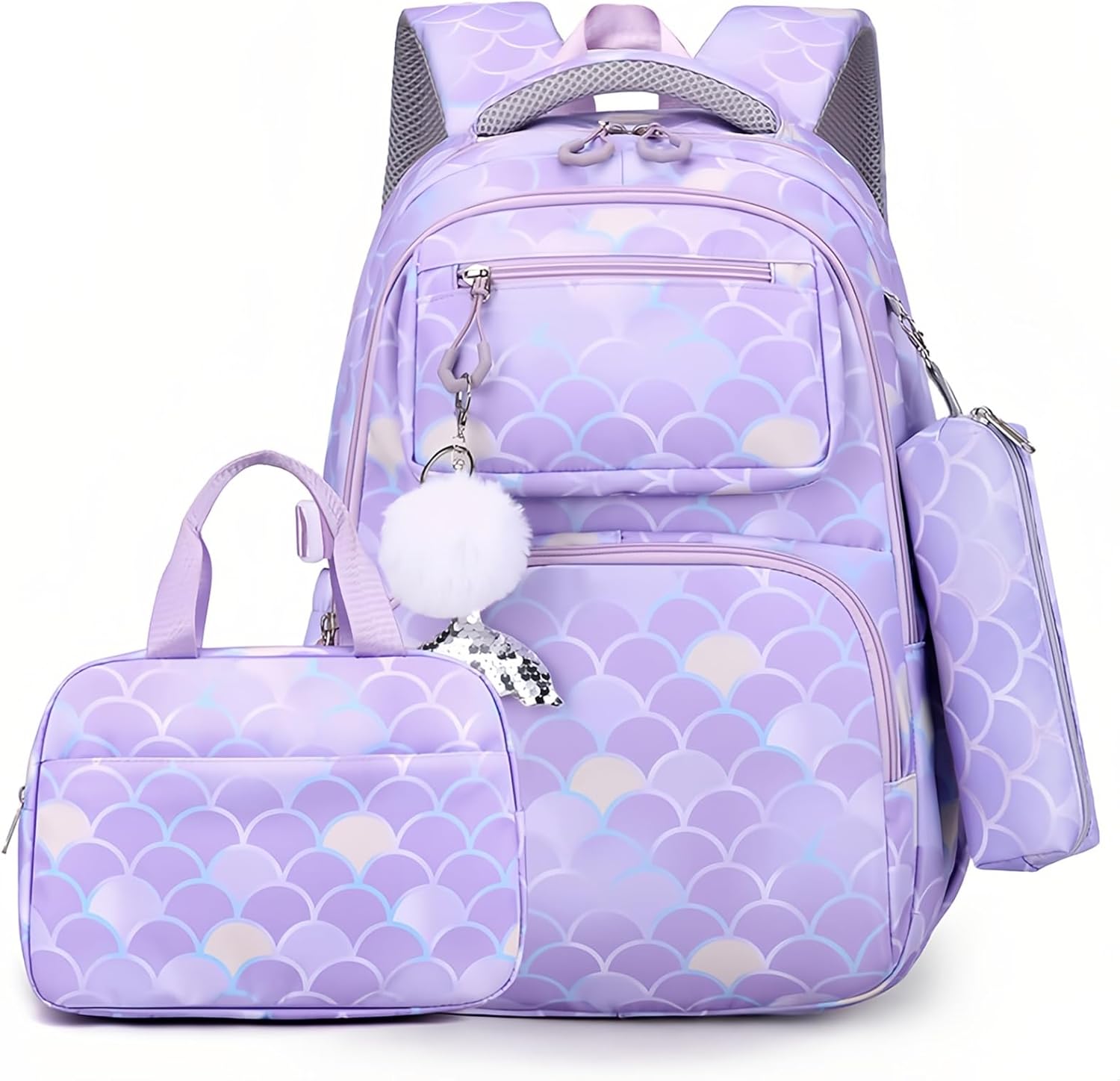 VIDOSCLA Kids Girls Elementary Backpack Students Book Bag Colorful School Bag for Girls