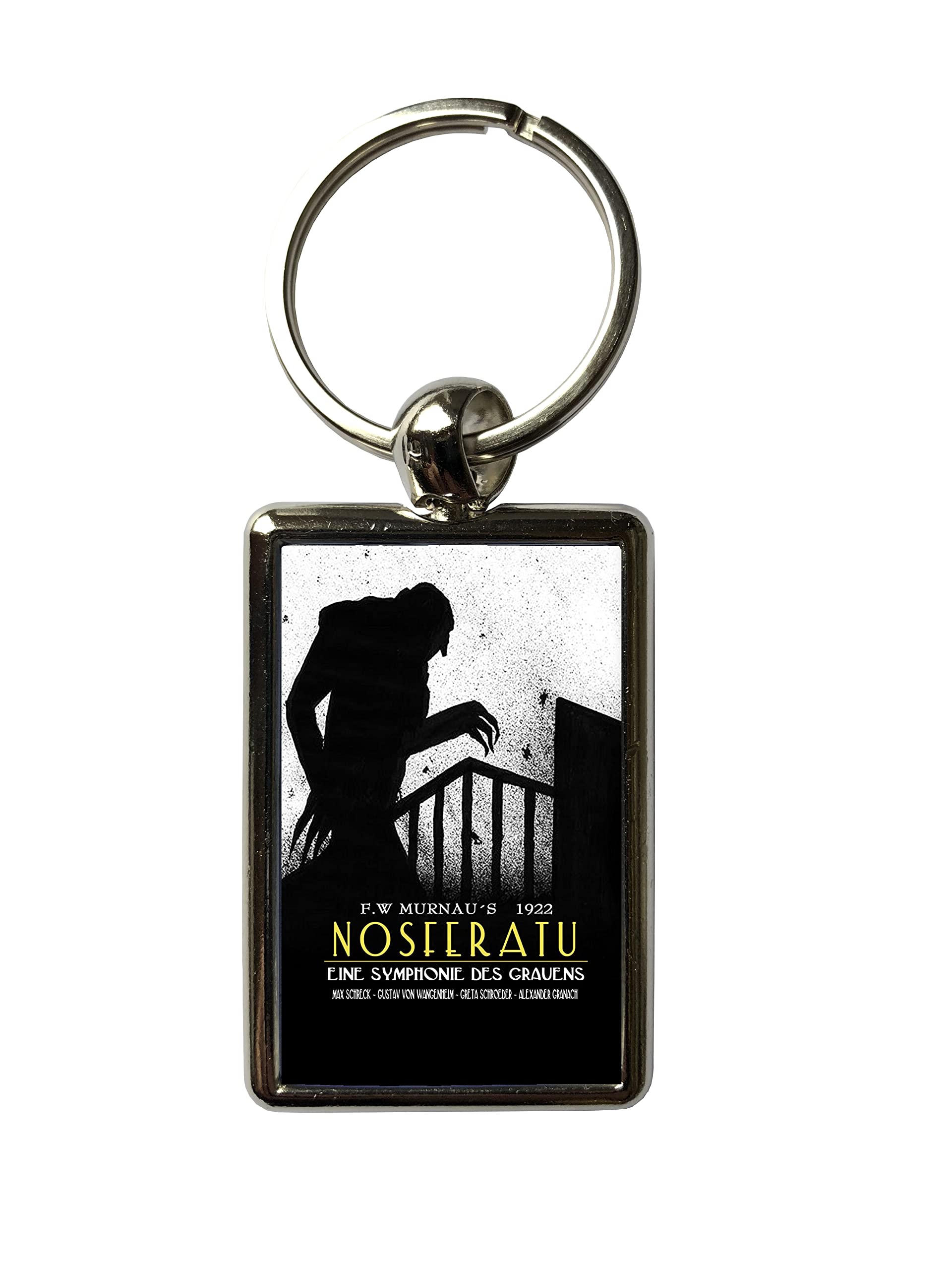 Super Universe Nosferatu Shadow Classic Horror Movie Poster Metal Keyring 3 x 4.5 cm