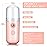 Honoson 2 Nano Facial Mister Sprayer Portable Face Nano Mister for Eyelash Extensions USB Rechargeable 1 oz Handy Skin Care Machine for Face Hydrating, Daily Makeup(Light Pink and Blue)