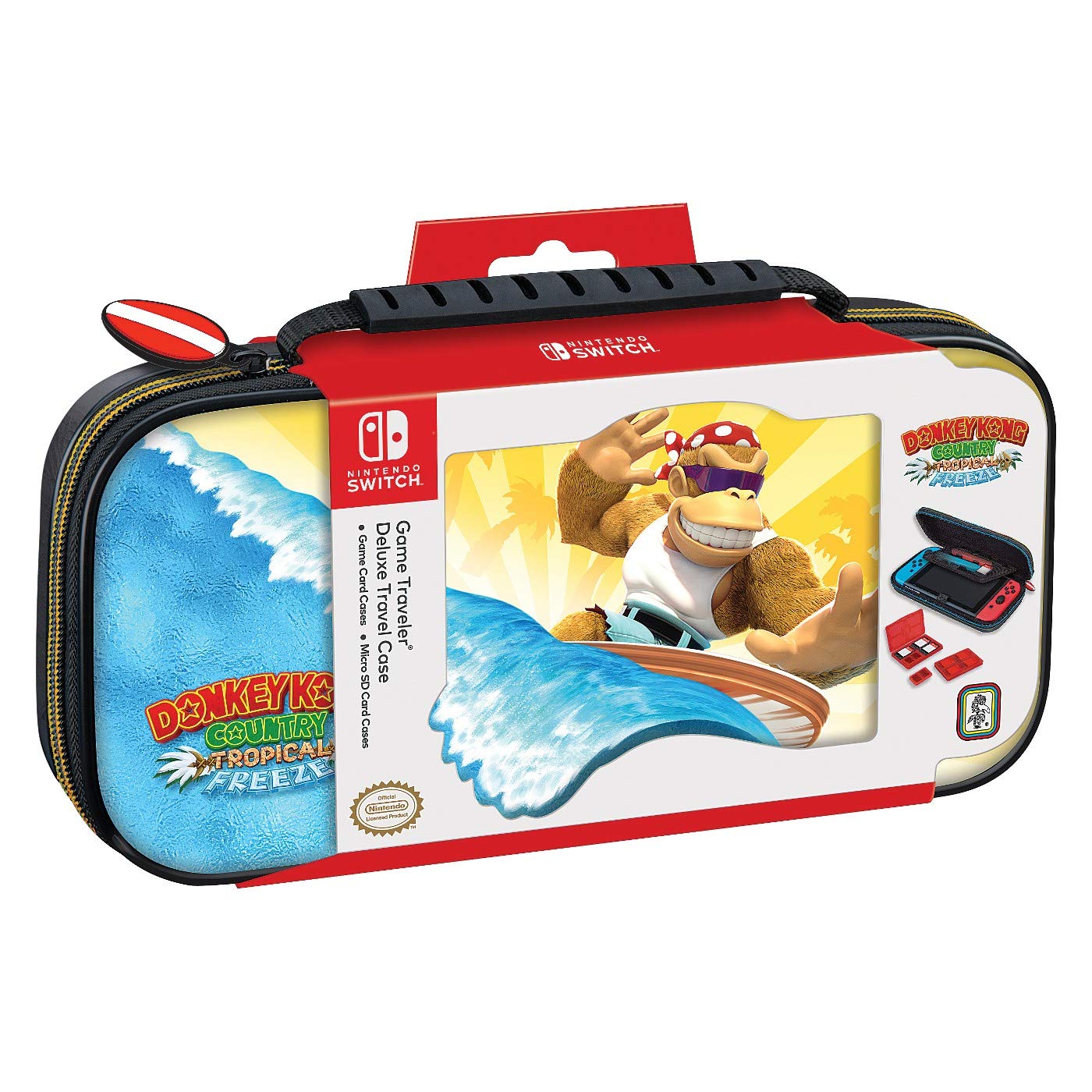 Nintendo Switch Game Traveler Donkey Kong Country Tropical Freeze Deluxe Travel Case - Donkey Kong Surfer