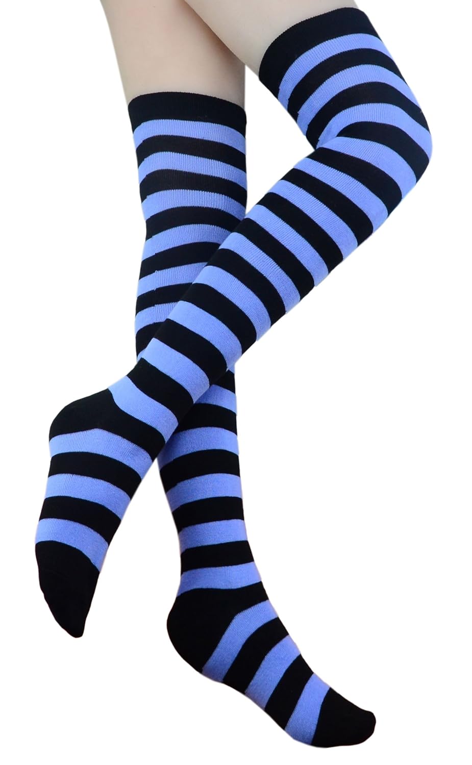 Over Knee Socks for Women Extra Long Cotton Blend Thigh High Sock Stretch Warm Breathable for Daily Wear
