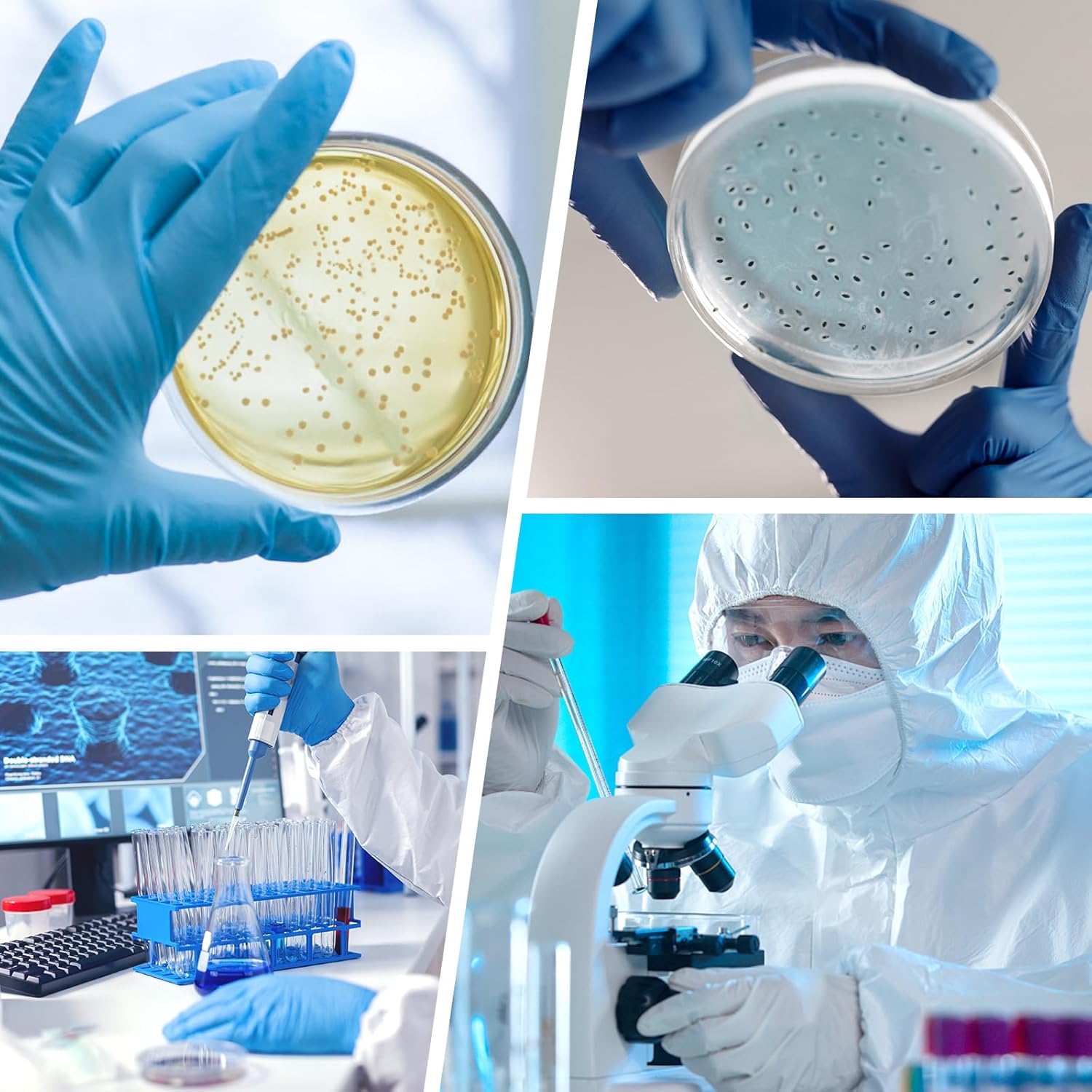 500 Packs Sterile Plastic Petri Dishes with lid Thickened Version, 90mm Dia x 15mm Deep Clear 3 Vents for Lab Analysis, School Science Experiment, Plant and Seed Culture Cell-Culture Dish