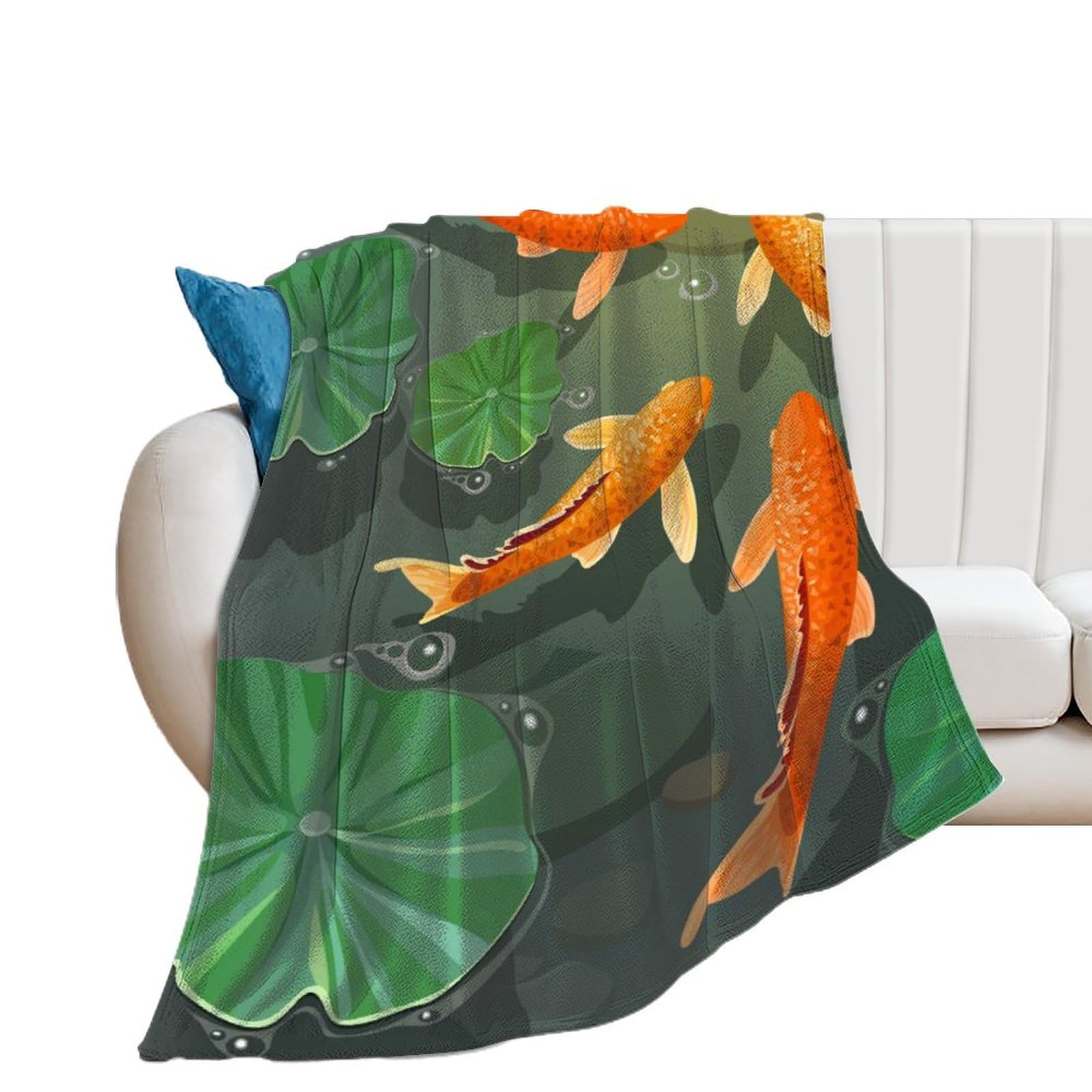 Couverture Polaire Poisson Rouge pour réchauffer l'ambiance de votre foyer