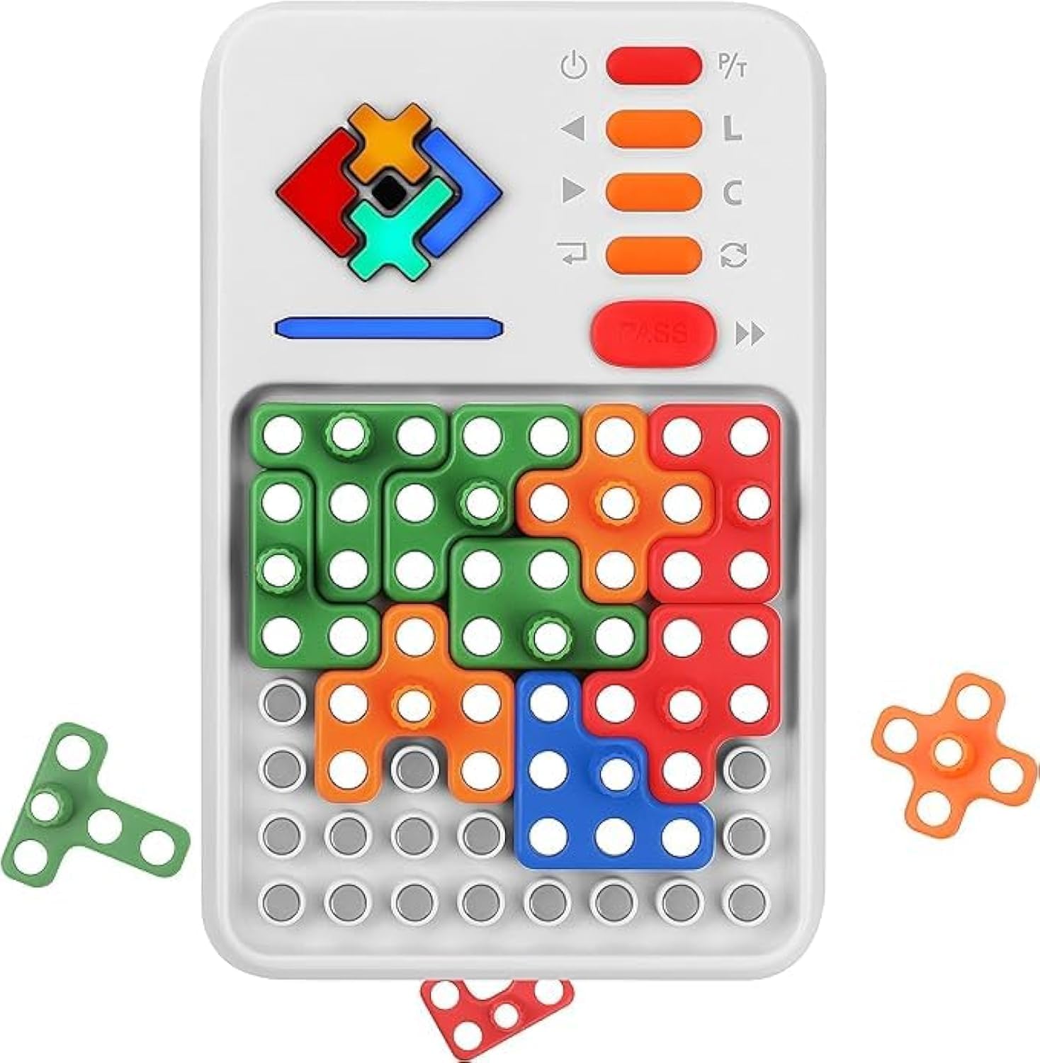 Original Brainy Bricks Super Blocks Matching pattern Puzzle Game Set: Over 1000+ Challenges - Brain Teaser Game Toys for Kids & Teens, Ideal Easter Stuffers and Birthday Gifts for Kids, Travel Toy