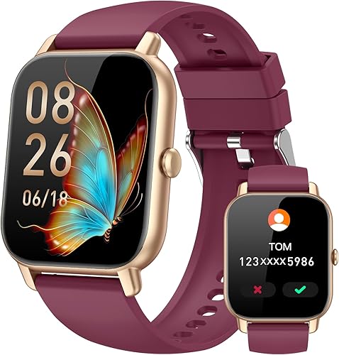 Relojes inteligentes para hombres y mujeres (responder/realizar llamada), reloj rastreador de fitness con contador de actividad/monitor de sueño/más