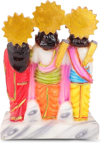 Miniatura 4 de Ram Darbar - Estatua de PolyMarble para Pooja hindú, hogar, mandirtemplo, espiritualidad, puja india, decoración, festival, regalo de ocasión