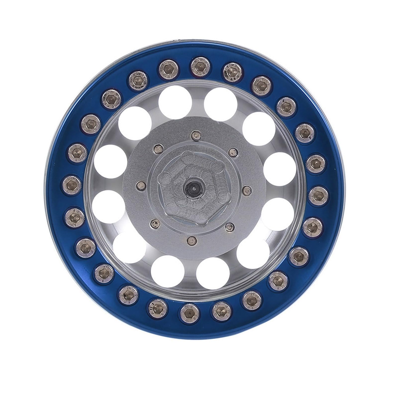 Lot de 4 jantes de voiture en métal 4,8 cm adaptées pour voiture à distance 1/10 modifiée