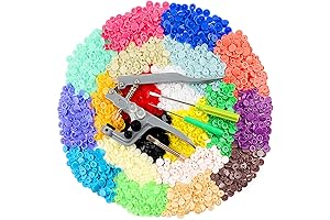 Ilauke 400 Sets Snap Buttons with Snap Pliers for Snapless Sewing
