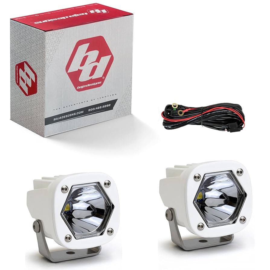 バハデザイン S1 Wide Cornering | White LED Baja Design S1 LED LIGHT POD – Cali Raised Offroad