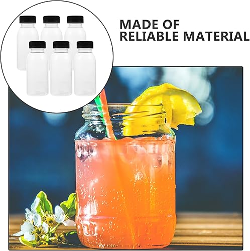 Miniatura 6 de 6 botellas de plástico para embotellado de jugo con tapa, botellas de leche de plástico, botellas de leche con tapas, botella reutilizable, botellas