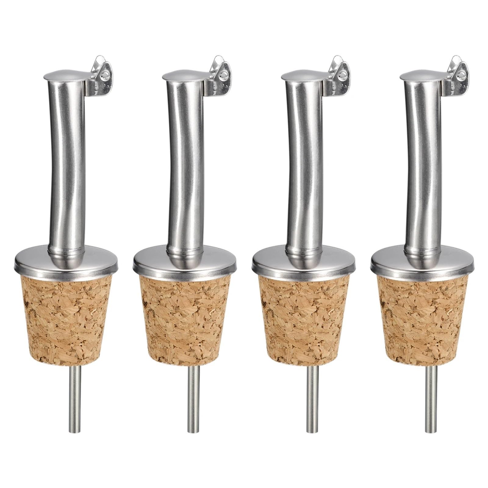 Bouchons de vin verseurs bouteilles en acier inoxydable, 30 pièces, bec d'huile d' à bascule automatique, conception liège for conserver le et Champagne frais