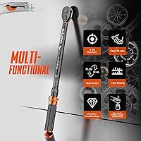 Vista 30 de SUZUME 3PCS Torque Wrench Set 72 Teeth Dual-Direction Adjustable Torque Wrench Dual-Scales 1/4 & 3/8 & 1/2-Inch ±3% Accuracy Click Torque Wrenches