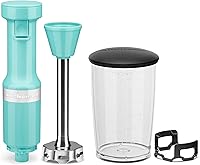 Vista 3 de KitchenAid - Batidora de mano con cable de velocidad variable KHBV53, Aqua Sky