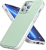 KimFiyny iPhone 13 Pro Case Upgrade Soft Silicone Edges and Non-Slip Hard PC Back Mobile Phone Case [Ultra Comfortable Grip] Ultra Thin Anti Fingerprint Protective Case - Green
