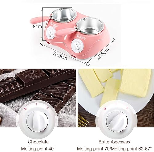 Miniatura 8 de Byjia Electirc Chocolate Tempering Machine, Chocolate Melting Pot con Accesorios, Máquina de Fondue de mesa, Doble Ajustes