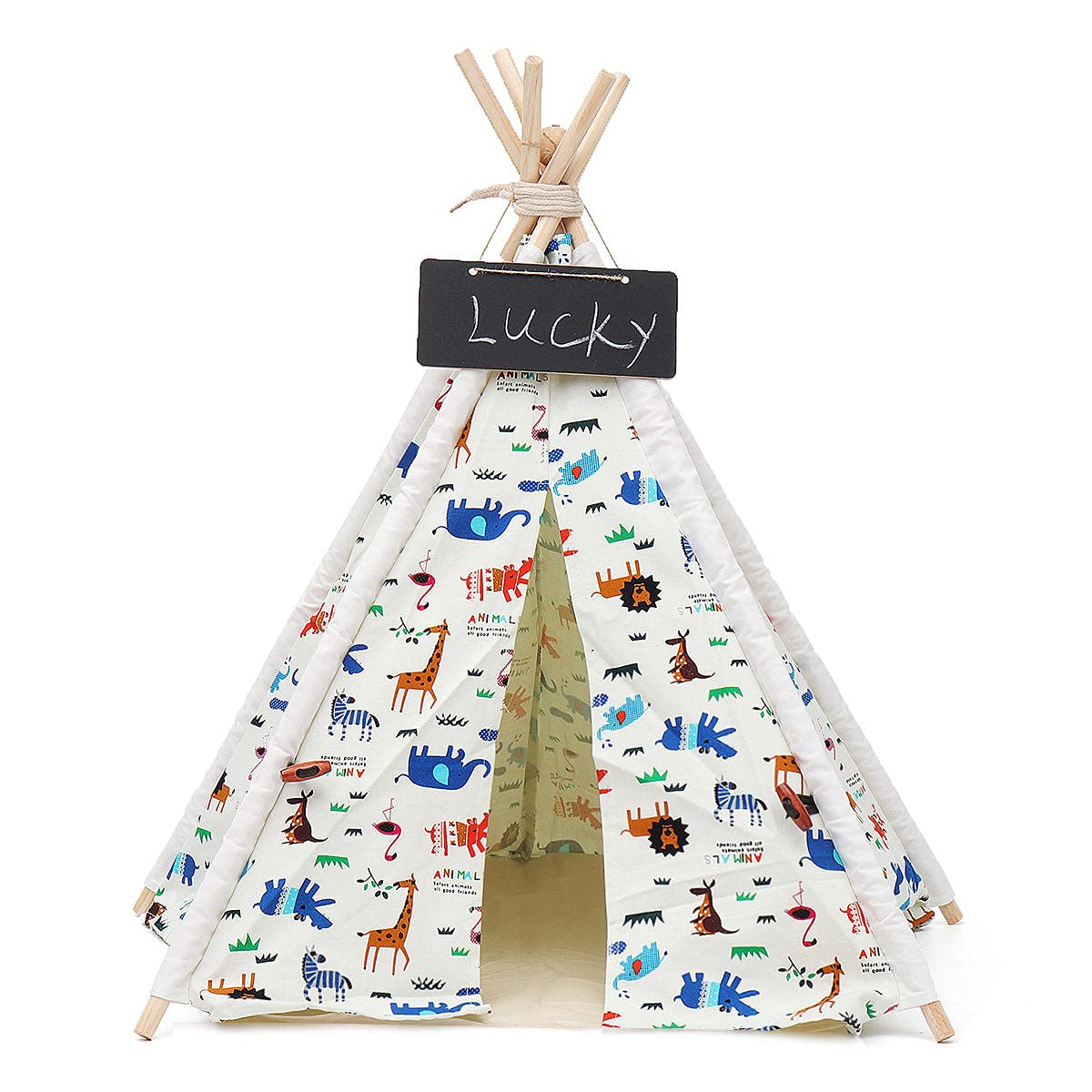 HaiMa Pet Dog House Tente Lavable Chiot Chat Intérieur Extérieur Maison Jeu Tipi Lit pour Animaux - L