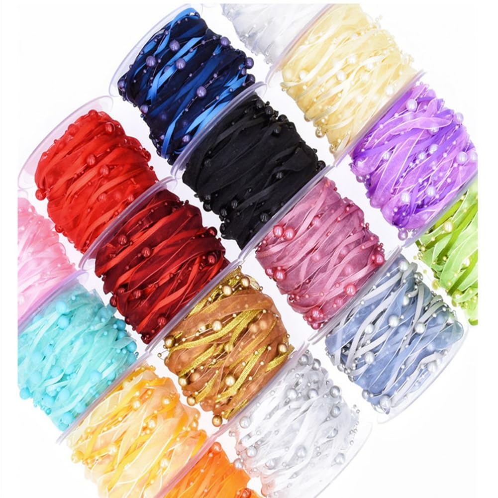 Nastro Di Pizzo Con Perline - 10 Metri, Borgogna, Per Decorazioni Matrimoni E Fai Da Te