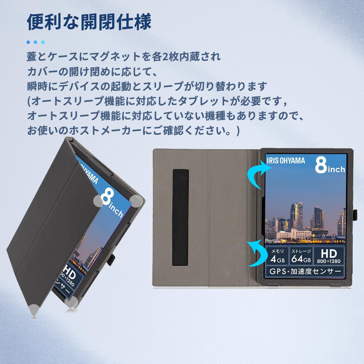 Amazon.co.jp: For LUCA TE08D2M64-V1B 用 ケース カバー 保護ケース