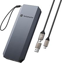 Yottamaster 512GB External SSD, Up to 1050MB/s, 2 in 1 USB-C/A Cable with Lanyard, Portable Compact SSD Compatible with iPhone 17 Pro MAX/Smartphones/Tablets/Laptops