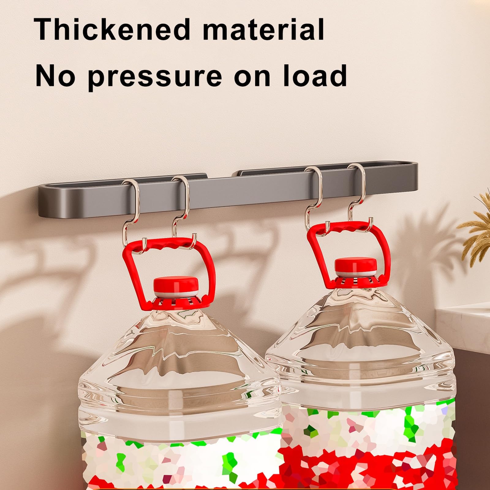 Toallero De Aluminio Autoadhesivo para Montar En La Pared De 30/40/50/60 Cm, Adecuado para Guardar Toallas, Zapatillas Y Tapas De Ollas, Lo Que Permite Ahorrar Un Valioso Espacio.(Gray,60cm/23.6in)