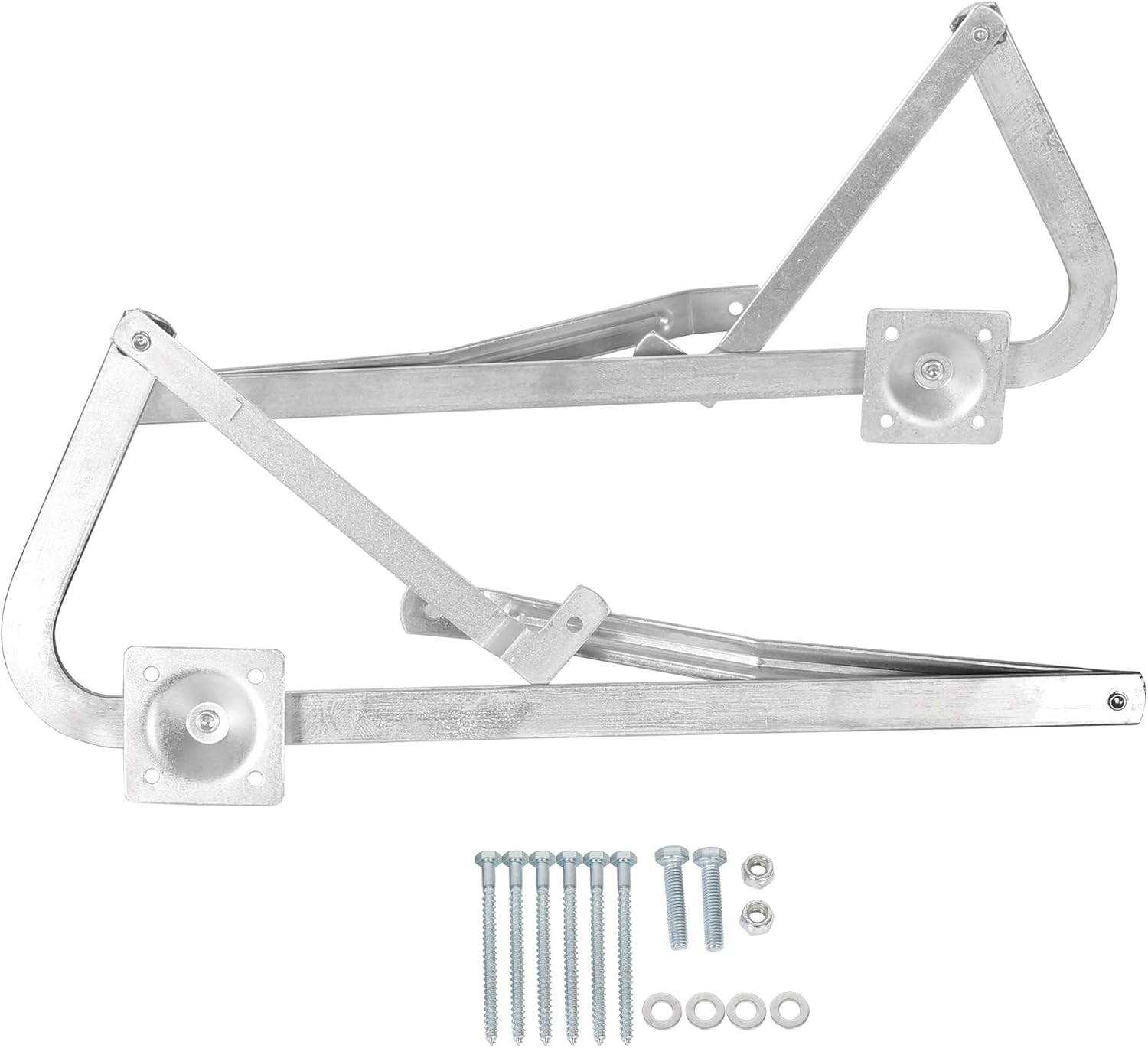 KUAFU 55-2 Attic Ladder Hinge Arms Compatible with Werner MFG After 2010, Thick Zinc Attic Ladders Spreader(Pair)
