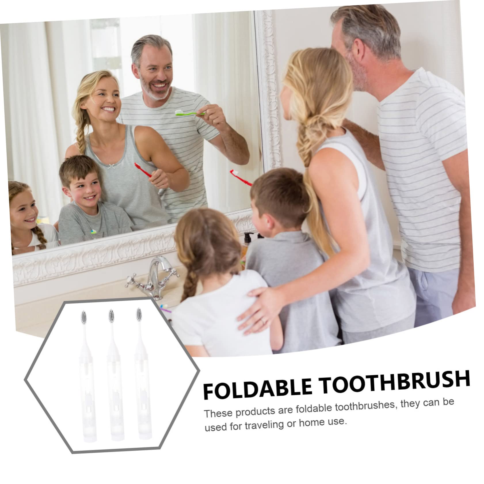 PACKOVE 1Pc Minimalist Travel Toothbrush with Storage Box Ergonomic Design Portable and Convenient for Daily Use for Business Trips and Holidays White