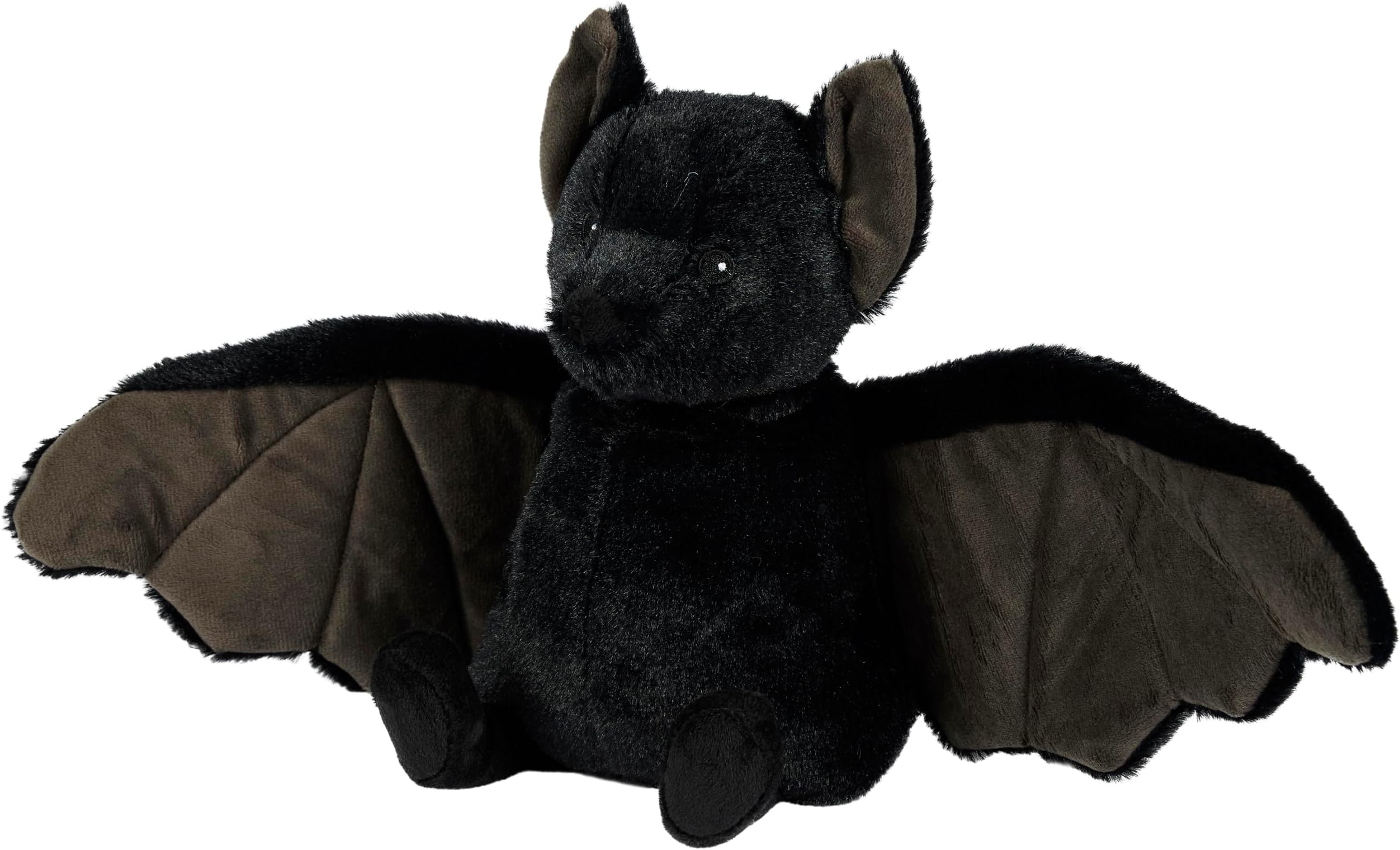 Plush Black Bat Microwavable Heat Pad, Hot or Cold Cuddly Plushie, Lightly Scented with French Lavender, Soft Microwave Heat Cushion