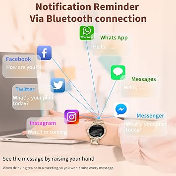 Smart Watches for Women (Answer/Make Call),120+ Sport Fitness Tracker Smartwatch for Android iOS,1.32 HD Screen with Heart Rate/Blood Oxygen/Sleep Monitor/AI Voice Watches for Women,3 Straps