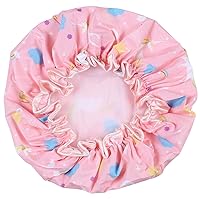 Vista 15 de Tbestmax Gorros de ducha para mujeres y niñas de larga duración, reutilizables, impermeables, gorro de baño, doble capa impermeable, 4