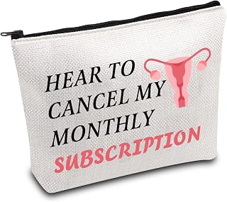 Funny Hysterectomy Gift for Women Hysterectomy Survivor Gift Uterus Removal Surgery Support Gift Hysterectomy Recovery Makeup Bag (Cancel Subscription CA)
