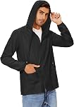 Men's Rain Jacket Waterproof and Lightweight Raincoat Outdoor for Hiking Jacket