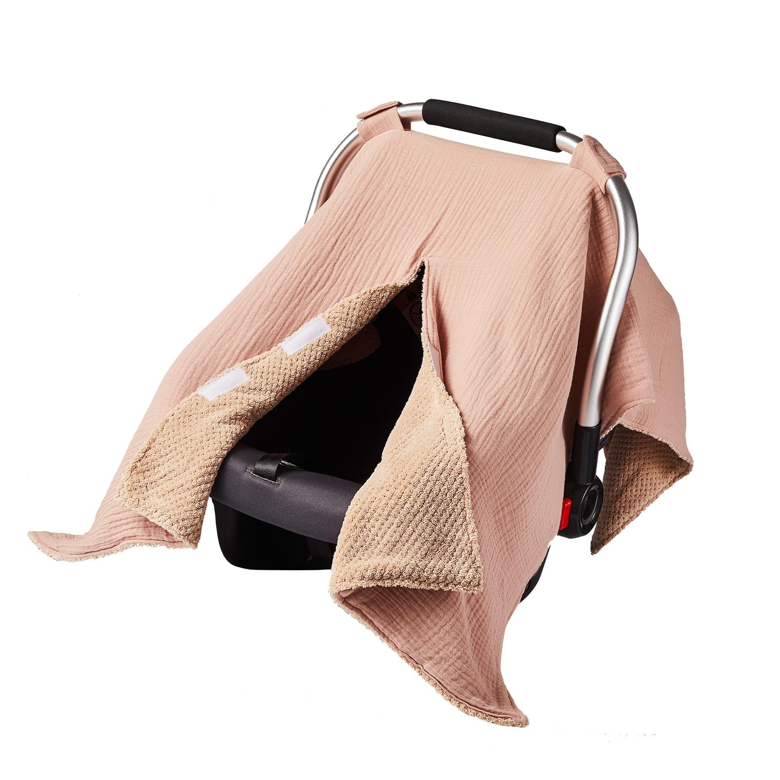 Soft & Breathable Baby Bassinet Sleeve Solid Color Comfortable Seats Protector Case for Travel and Outdoor