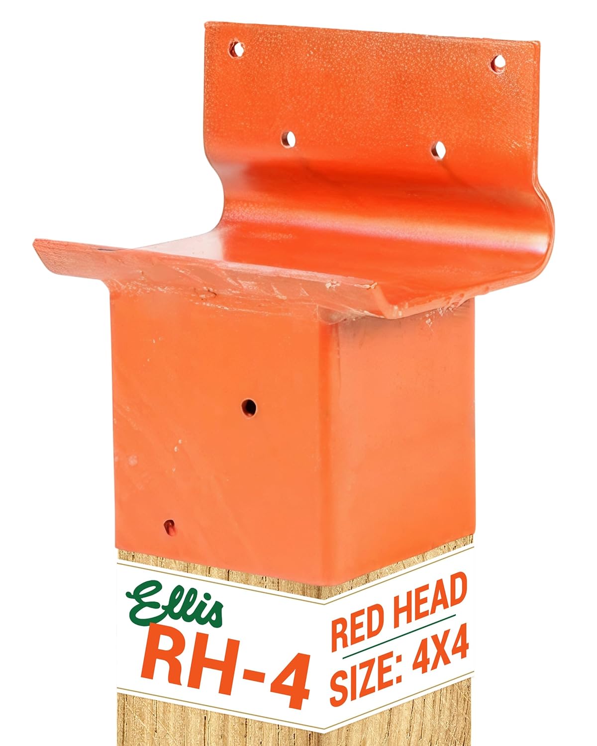Ellis Manufacturing Company U-Head Connector - Designed for Side-by-Side Installation of Two Standard 4x4 or 4x6 Purlins - Versatile, Durable, Long-Lasting Construction Solution