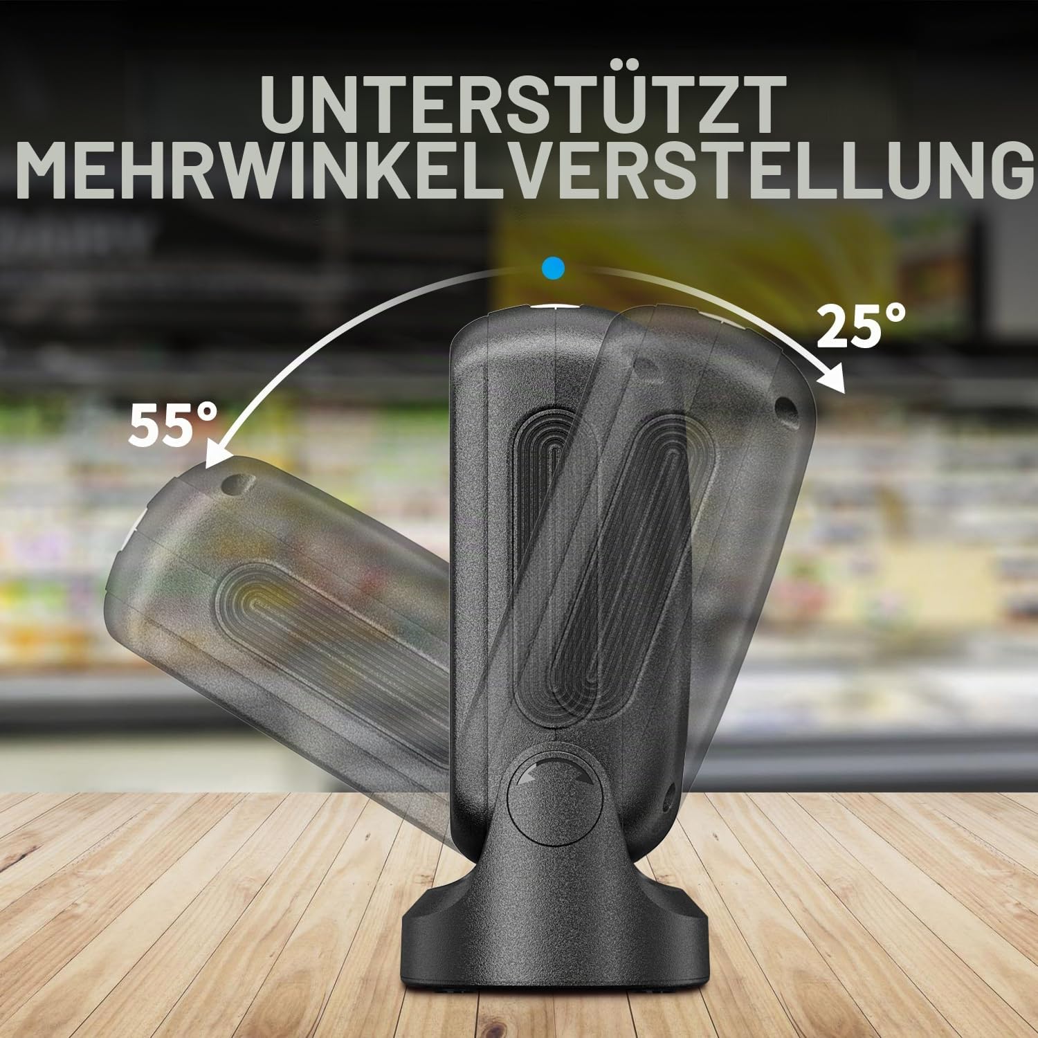 NetumScan Omnidirektionaler USB-Techniker für Supermärkte und Lager, kompatibel mit Windows/Mac/Linux CN-40