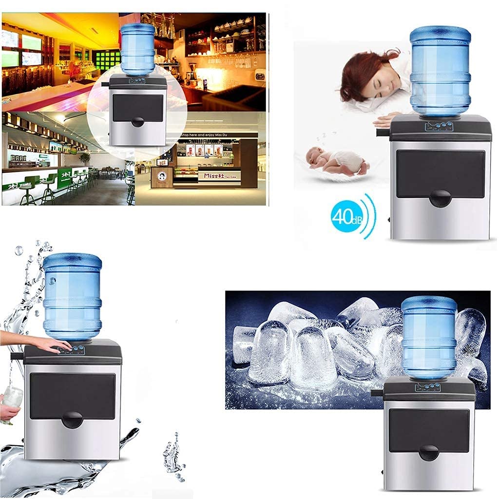 Ice Cube Maker Ice Maker With LED Display 2in1 Water Dispenser Built-In Ice Cube Maker Machine Counter Top Up To 25kgs 8-12 Min on Fridge.com - View 3