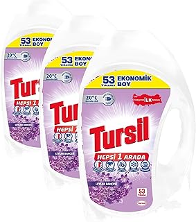 Tursil Komple Çözüm Leylak Bahçesi 53 Yıkama Sıvı Çamaşır Deterjanı Ekonomik Boy 1 x 3440 ml (3 paketi)