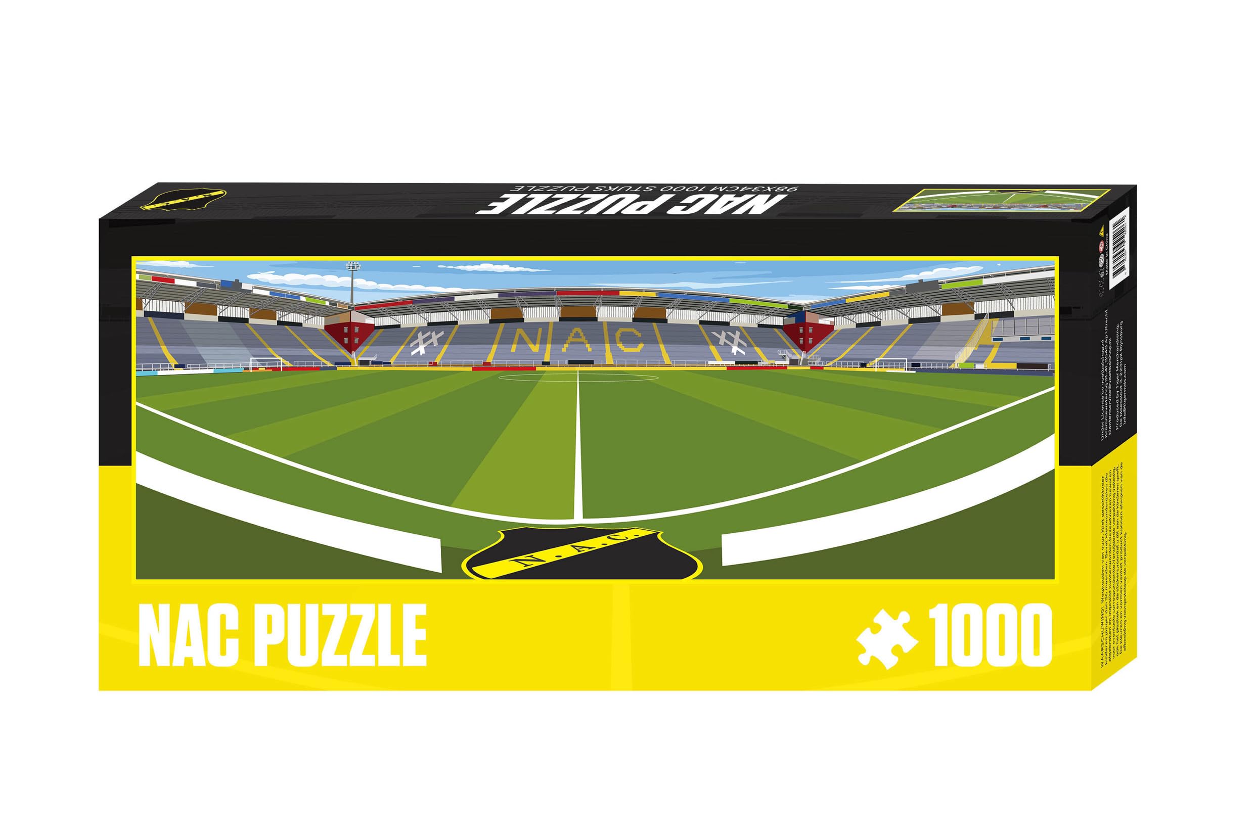 Pro-Lion Panoramic Puzzle of Rat Verlegd Stadium - 1000 Pieces | Home of NAC Breda| eredivisie Football Gifts for Age 7 โ image 1