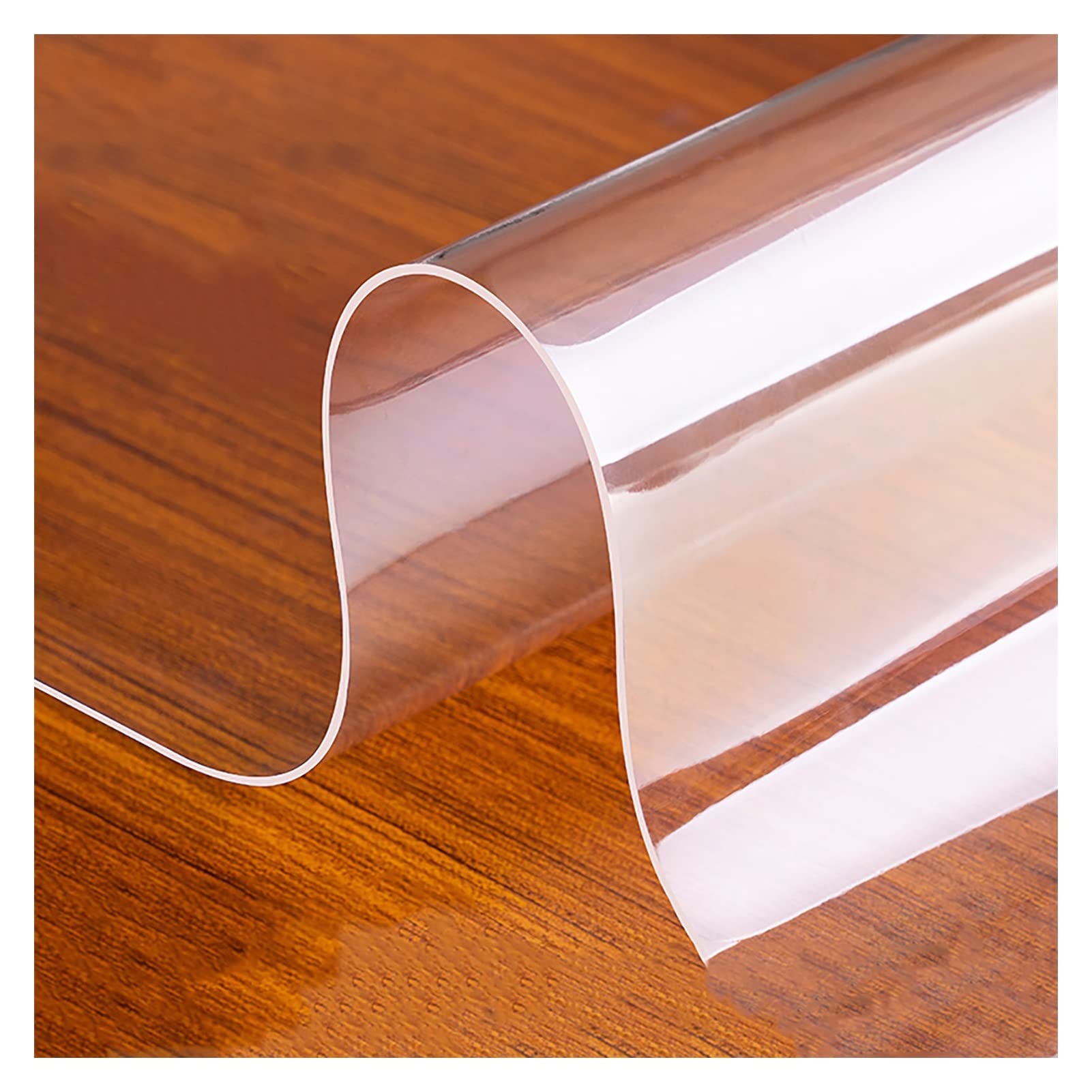 HYDT Clear Vinyl Plastic Floor Runner/Protector,Home/Office Waterproof Floor Mat,1.5mm Thick,Freely Cut,60/80/100/120/140cm Wide (Size : 60x90cm/2ftx2.9ft)