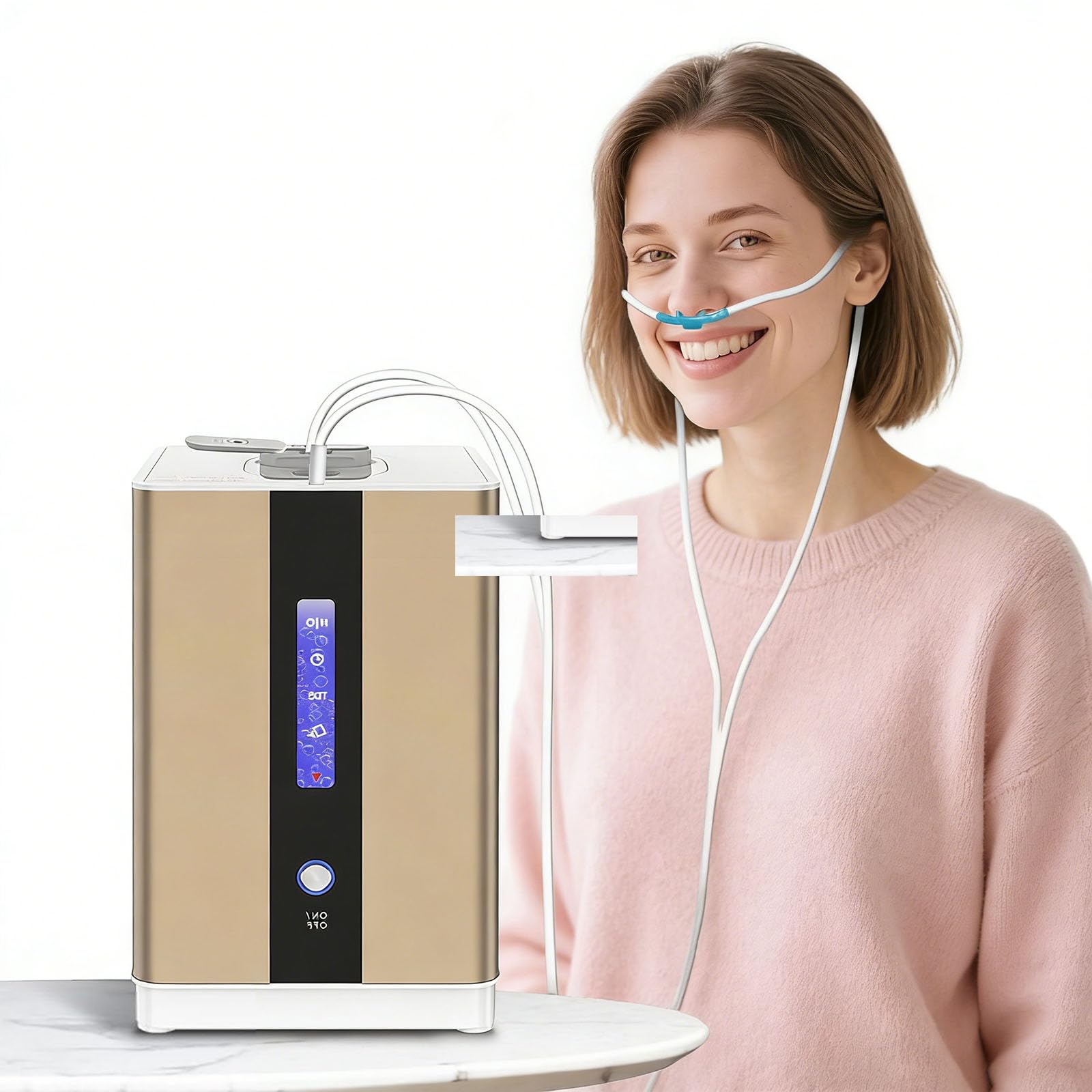 Urządzenie Do Inhalacji Wodorem O Czystości 99,99%, Wydajność 150 Ml/Min, Technologia Spe/Pem, Przenośny Inhalator H2