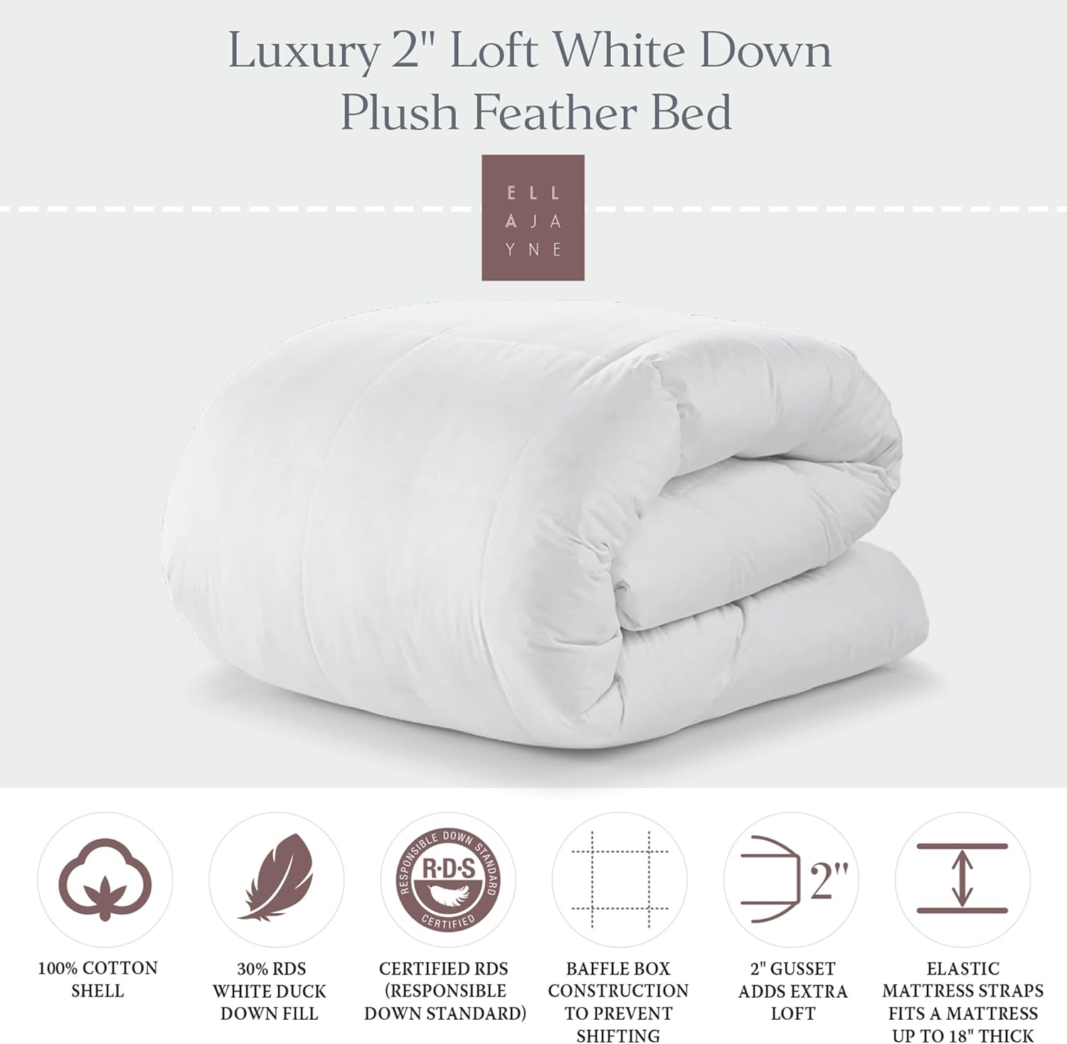 Ella Jayne Down-Top Featherbed - King