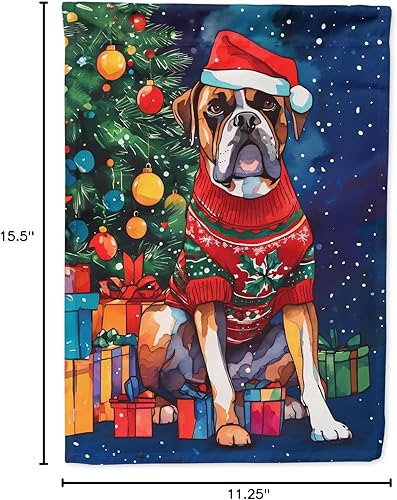 Miniatura 6 de Caroline's Treasures DAC3393GF - Bandera de Navidad para jardín, bandera decorativa para patio exterior, obras de arte de patio, macizos de flores,