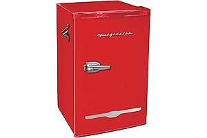 Frigidaire 3.2 Cu. Ft. Retro Compact Fridge with Chiller in Red, Ideal...