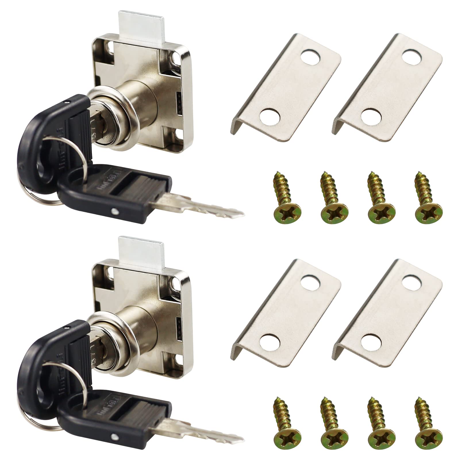 2 pezzi lucchetti di sicurezza per cassetti, chiusura magnetica per ante, calamite per mobili chiusura, per cassetta delle lettere, cassetti, armadietti