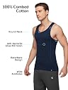 XYXX Men's Super Combed Cotton Round Neck Ribbed Vest - High Moisture Absorbing Innerwear for Men with Anti-Microbial Silver Finish gallery image