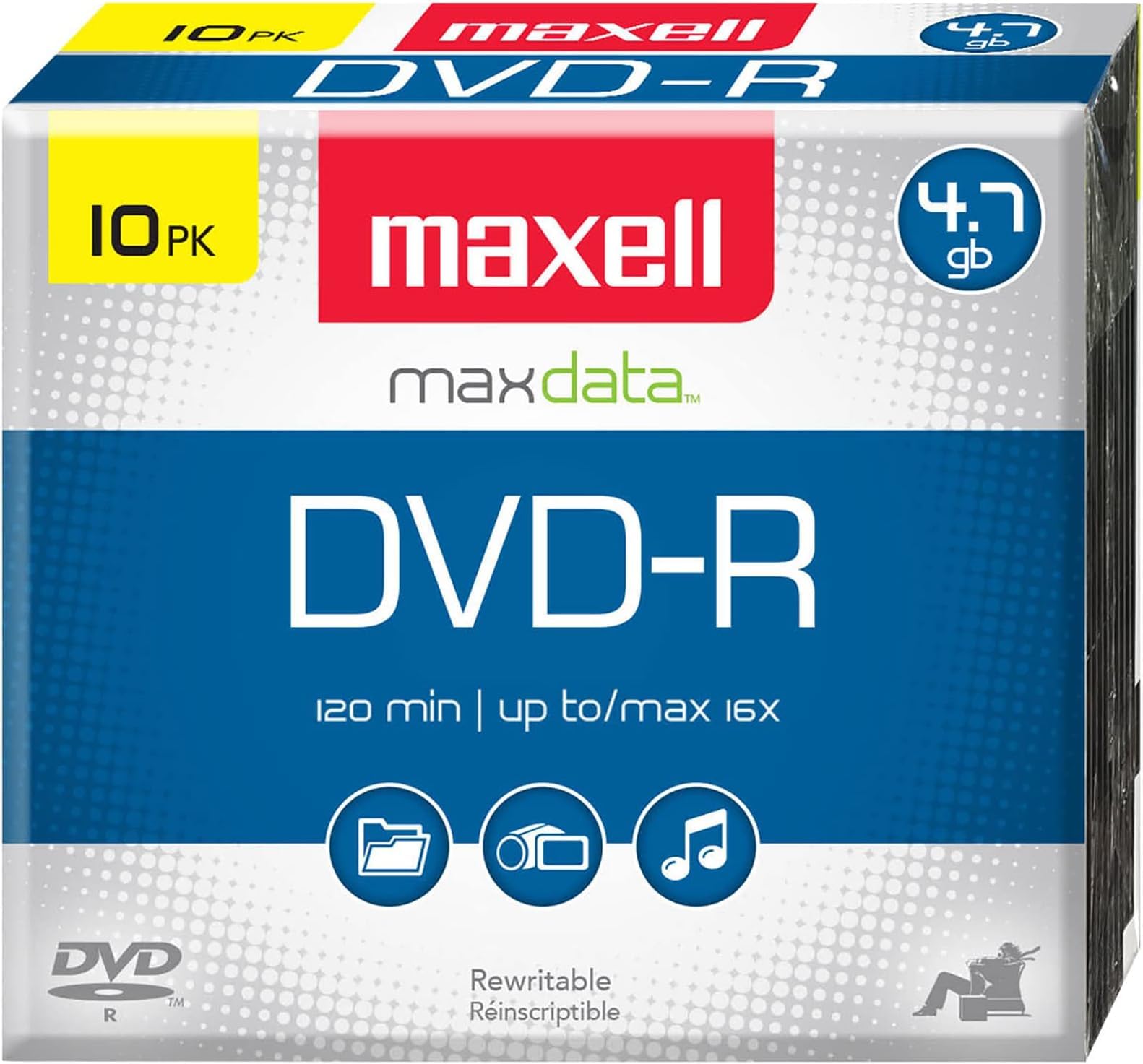 MAX638004 - Maxell DVD-R Discs (Pack of 50)