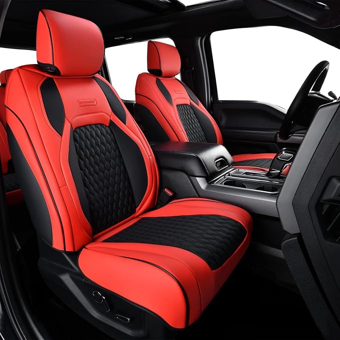 Coverado Faux Leather Seat Covers for Ford F150 Series