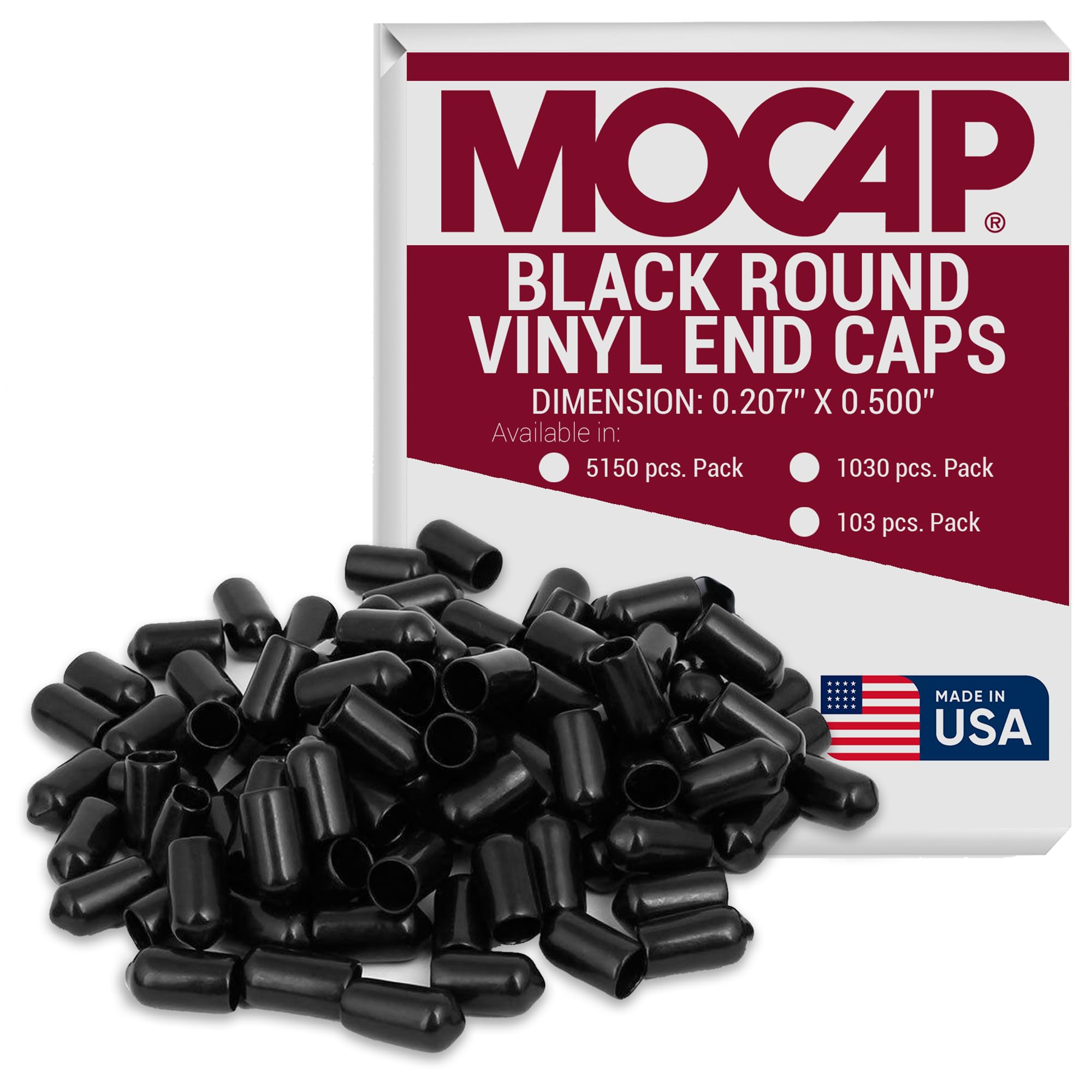 Round Vinyl Caps - 0.207